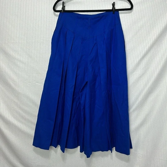 Daniel Hechter Paris Wool Pleats wide legs pants Size 8 - Picture 15 of 17